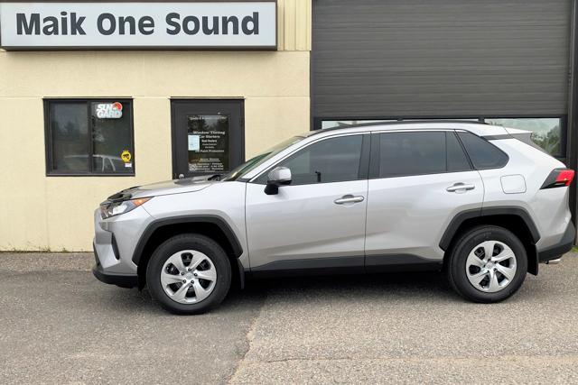 Toyota 2021 Rav4 with professional window tint in North Bay